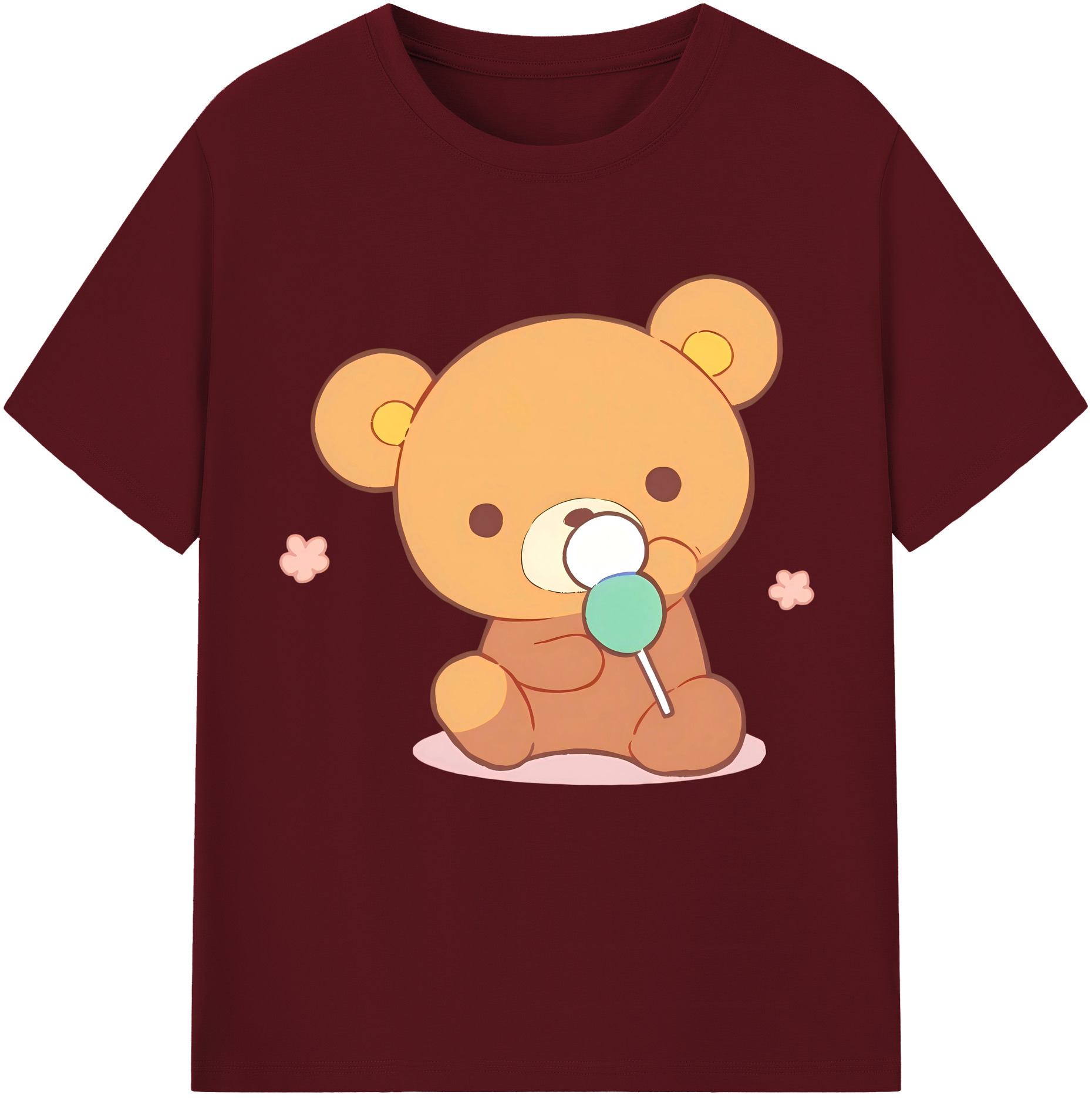 （画像用） リラックマ リラックマ キイロイトリ Rilakkuma Korilakkuma Kiiroitori 綿100％半袖Tシャツ（フロントプリント）